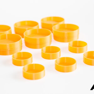12-Pack High-Visibility Orange 1.25" / 2" Telescope Dust Caps Compatible With TeleVue
