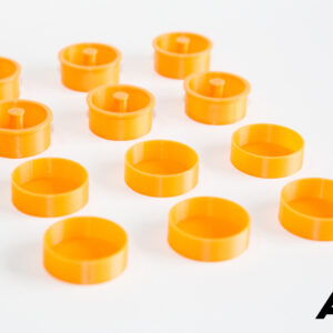 12-Pack AVT High-Visibility Orange 1.25" Telescope Dust Caps