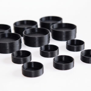 12-Pack Black 1.25" / 2" Telescope Dust Caps Compatible With TeleVue